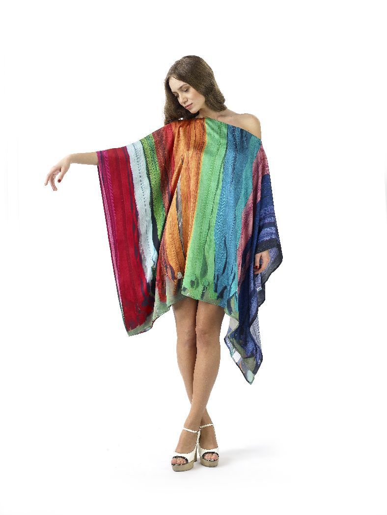 Яркое платье-туника "Молнии"