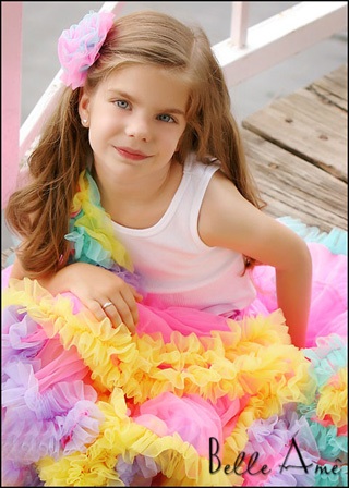 Пышная юбка "Яркая радуга"