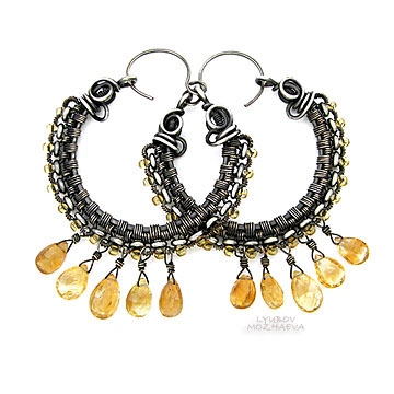 Серьги "Солнечный круг"