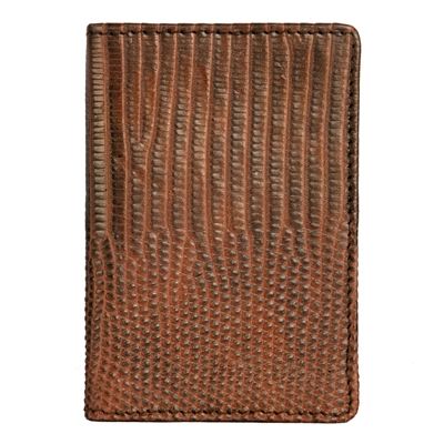 Элегантная и красивая визитница из кожи ящерицы