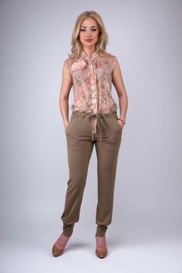 Эффектный двухцветный комбинезон от Olga Melukova