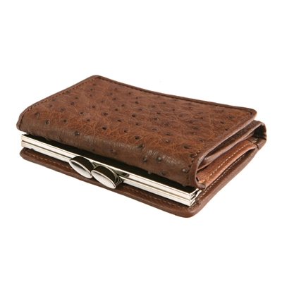 Гламурный кошелек из кожи страуса