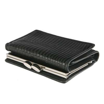 Удобный и вместительный кошелек из кожи ящерицы