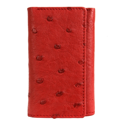 Стильная ключница из кожи страуса