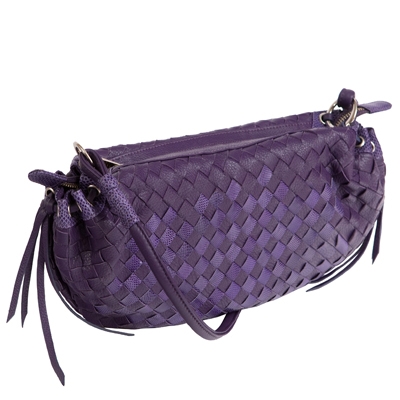 Оригинальная молодежная сумка из кожи змеи карунг