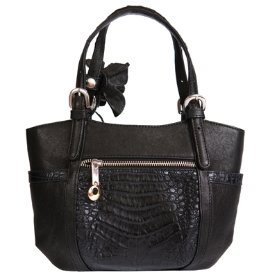 Элегантная сумочка из кожи крокодила