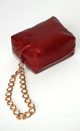 Сумочка-мини на цепочке(красный)