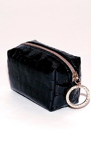 Косметичка-мини (черный лак)