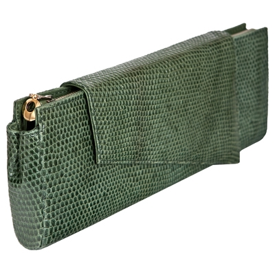 Вечерняя сумочка-клатч из кожи ящерицы