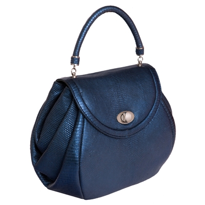 Стильная вечерняя сумочка из кожи ящерицы