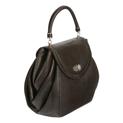 Элегантная вечерняя сумочка из кожи ящерицы