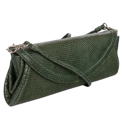 Сумочка-клатч из кожи ящерицы