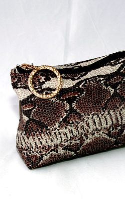 Косметичка стандарт эксклюзив(коричневый питон)