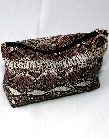 Косметичка дорожная эксклюзив (коричневый питон)