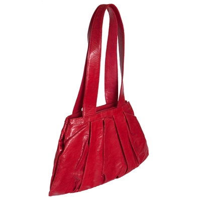 Красота и стиль - сумка из кожи змеи карунг