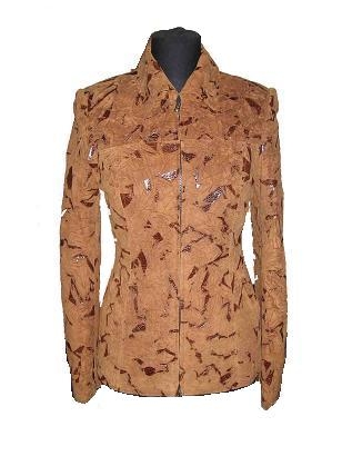 Замшевая куртка с эффектом помятости