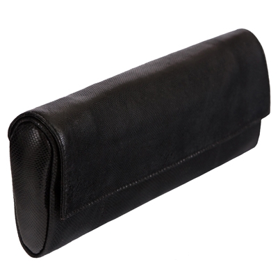 Женская сумка-клатч из кожи змеи карунг