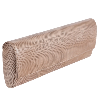 Гламурный клатч из кожи змеи карунг