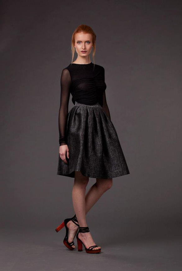 Элегантная жаккардовая юбка