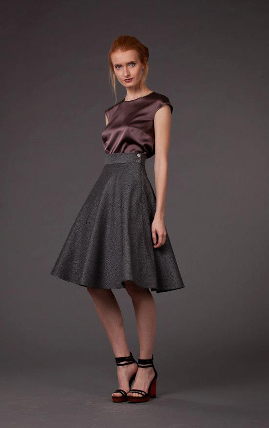 Утонченная юбка "полусолнце"