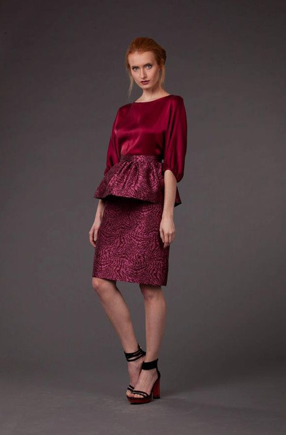 Шелковая блуза в стиле "кимоно"