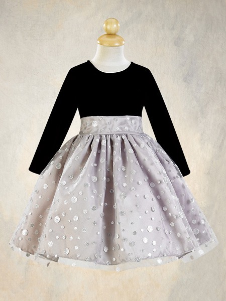 Платье детское "Очаровашка" серое