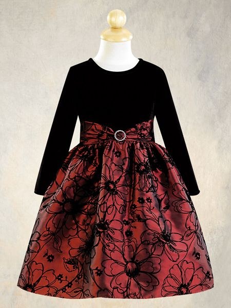 Платье детское "Элизабет" бордовый металлик