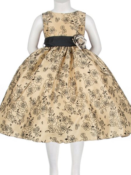 Детское платье "Первый бал" золотое