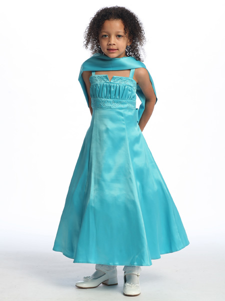 Детское платье "Барби" бирюзовое