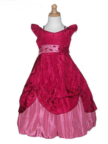Детское платье "Королева бала" малиновое