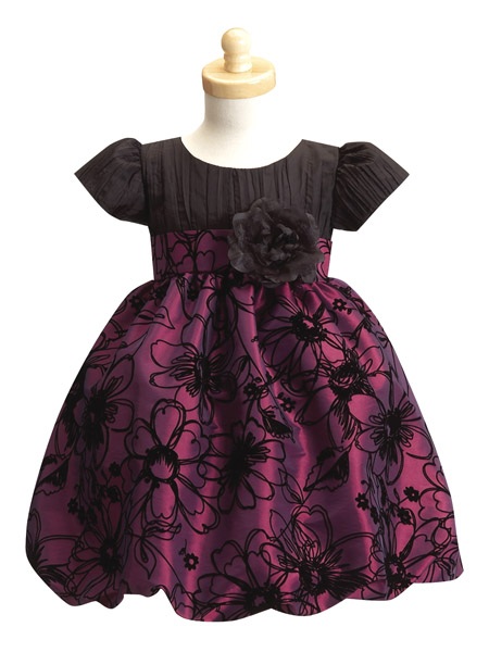 Детское платье "Камелия" пурпурного цвета.