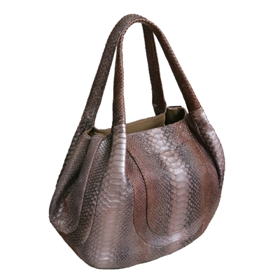 Сумка в стиле модерн из кожи питона