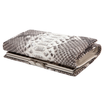 Сияющий кошелек из кожи питона