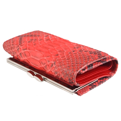 Стильный кошелек из кожи питона