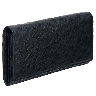 Классический кошелек из кожи страуса