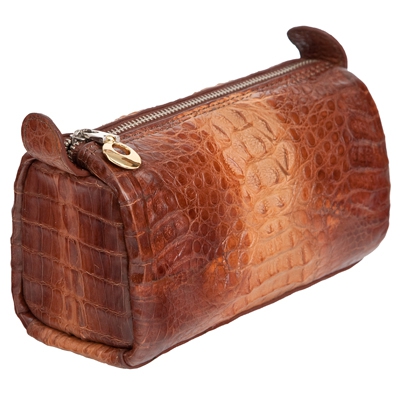 Элегантная косметичка из кожи крокодила