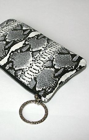 Портмоне (черно-белый питон)