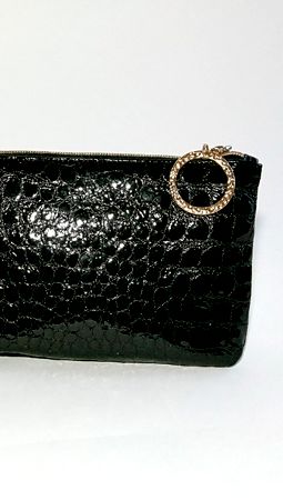 Портмоне (черный лак)