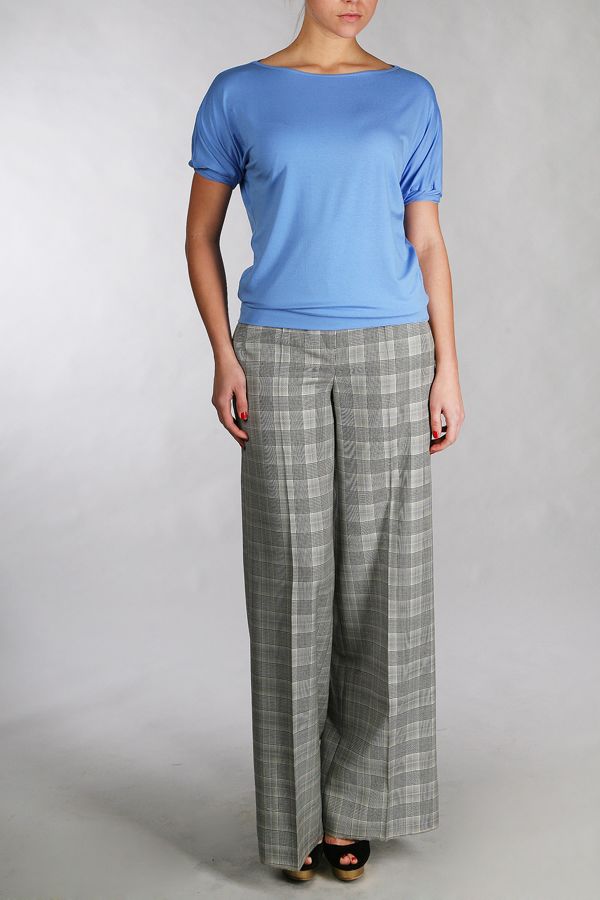 Блузон небесно-голубого цвета