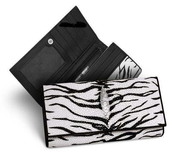 Кошелек портмоне женский из кожи ската