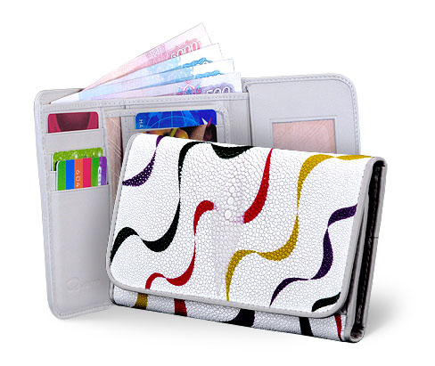 Кошелек женский из кожи ската