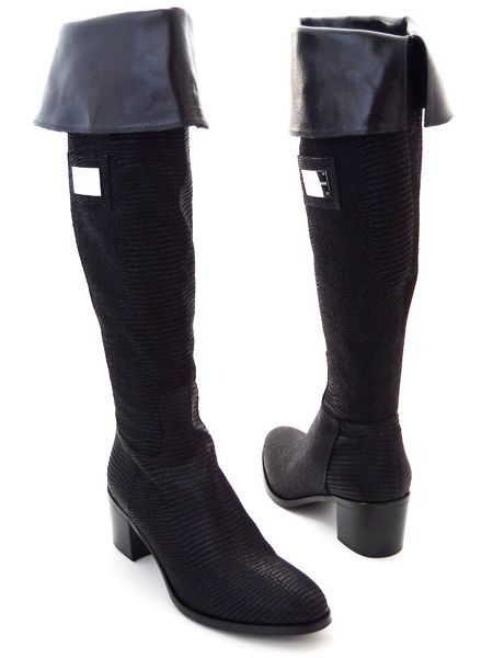 Стильные ботфорты "Из кожи угря"