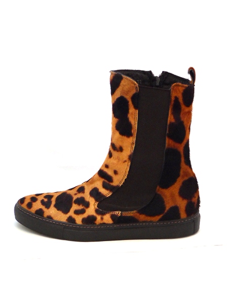 Леопардовые полусапожки