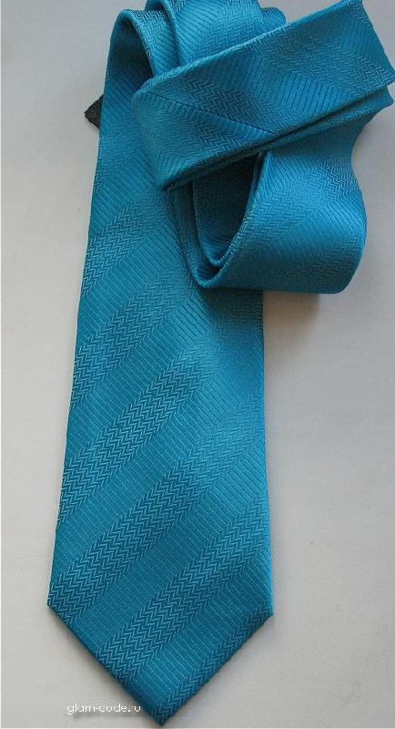 Галстук мужской слим бирюза
