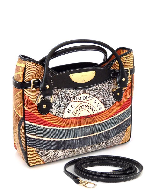 Неординарная сумка в деловом стиле. Gattinoni. «Planetarium»