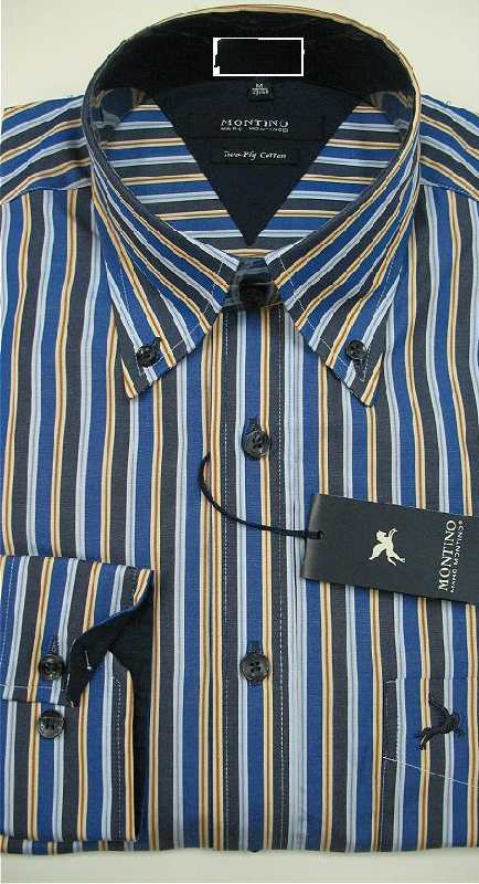 Рубашка мужская в разноцветные полосы