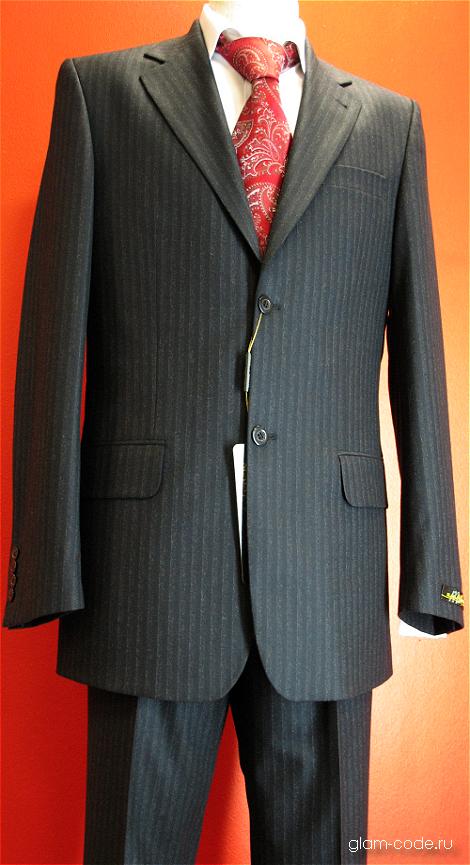 Костюм мужской в меловую полоску