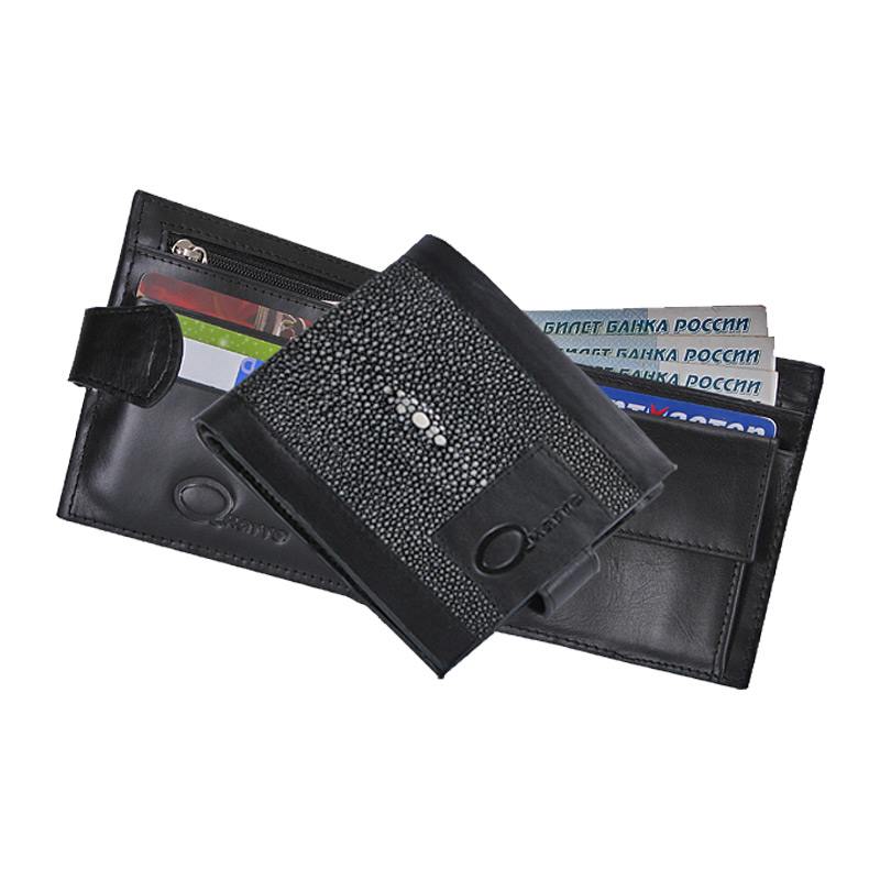 Мужской кошелек из кожи ската "two tone"