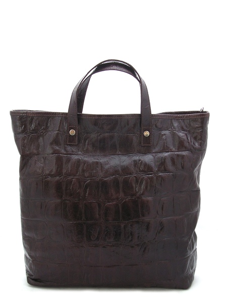 Сумка женская крокодил коричневый GIANNI CHIARINI