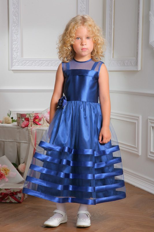 Платье "Белые ночи" синее